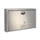 Prestige Clad Stainless Steel Baby Changing Table Closed Side Angle