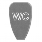 Tower WC Door Sign Stainless Steel - 90105CB - Front