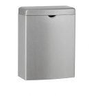 Bobrick ConturaSeries Surface-Mounted Satin Stainless Steel Sanitary Bin 3.8L Plain Image