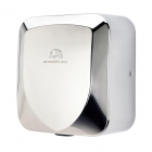 Armadillo Polished Stainless Steel 1250W ECO Hand Dryer close up image on a plain background - 1250