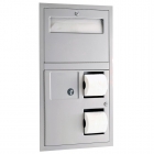 Recessed Universal Toilet Compartment Combination Unit