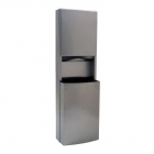 Surface-Mounted Paper Towel Dispenser and Waste Bin