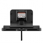 Safe Hands Matt Black Horizontal Baby Changing Table - Wall Mounted front