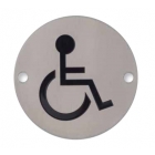 Dolphin Stainless Steel Signage Disabled 