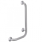 Prestige Left Hand Angled Grab Rail 650mm x 350mm - Satin Stainless Steel