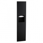 Bobrick Recessed Paper Towel Dispenser and Waste Receptacle - Matt Black