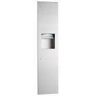 Bobrick Trimline Recessed Paper Towel Dispenser and 14.4 Ltr Waste Bin image - B38034