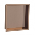 JTP VOS Brushed Bronze Square Shower Niche 300mm x 300mm 