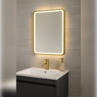 Haworth 600mm Rectangle Front-Lit LED Mirror - Brushed Bronze