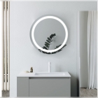 Hooton 600mm Round Front-Lit LED Mirror - In Situ