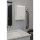 Dryflow Slimforce 1kW White Stainless Steel Automatic Hand Dryer 