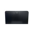 Genwec Matt Black Stainless Steel Horizontal Baby Changing Unit closed on a white background - GW07050401-MB