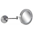 LED Magnification Shaving Mirror Double Arm 