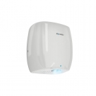 Genwec E-flow White Epoxy Aluminium Hand Dryer - 900W side view on a plain background - GW01120200
