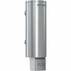 Genwec Cylindrical 300ml Brushed Stainless Steel Soap Dispenser close up image - GW04060401