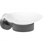 Genwec Nimbus Brushed Metal Round Soap Dish 