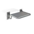 Genwec Folding Shower Seat Brushed Stainless Steel