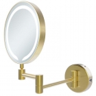 JTP Zoom Magnifying Shaving Mirror Brushed Brass