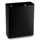 Prestige Ecoline 23L Wall Mounted Open Top Bin - Matt Black image - E-23WOT/MBK