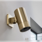 JTP Florence Lumen Brushed Brass Shower Head in situ - LU3SHBBR