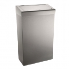 Synergise Brushed Stainless Steel 30 Litre Wastebin on a white background - PL73MBS