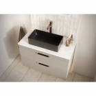 Scudo Riviera Countertop 460 Basin - Matt Black lifestyle - VESSEL004