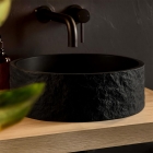 Scudo Rok Round Sink Basin - Black - IN SITU