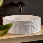 Scudo Rok Round Sink Basin - White - IN SITU