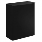 Prestige Sanitary Waste Bin With Lid - 4 Litres Smooth Matt Black