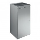 Waste Bin Chrome Finish Free Standing Stainless Steel