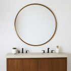 Yorvik Round Mirror - Brushed Bronze 600mm CNPW109004 lifestyle 