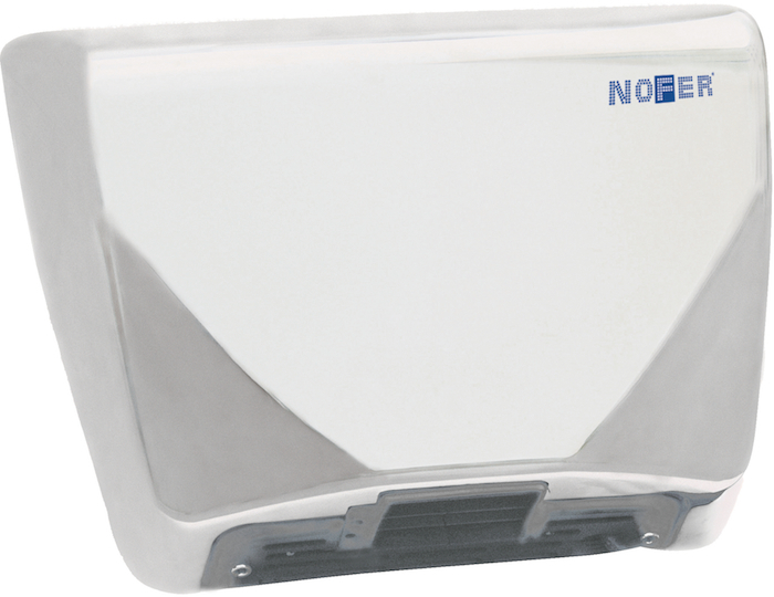 Thin Hand Dryer White Metal 2.35kW  - NF01600W
