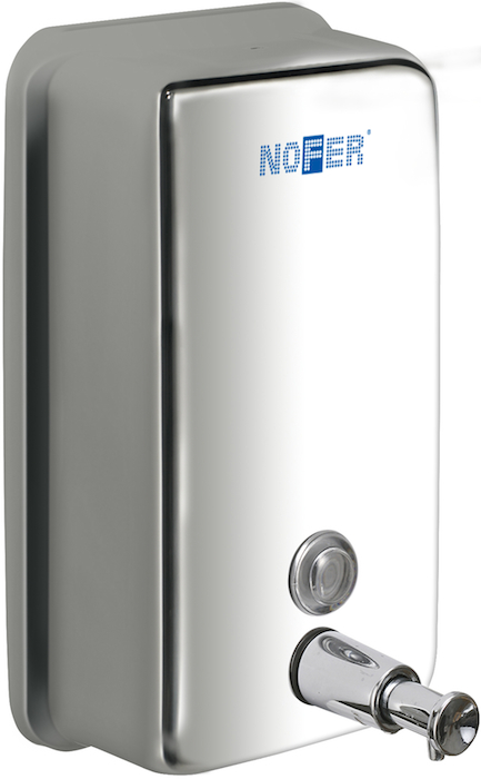 Inox Vertical Polished Stainless Steel Soap dispenser 1200ml - NF03001B