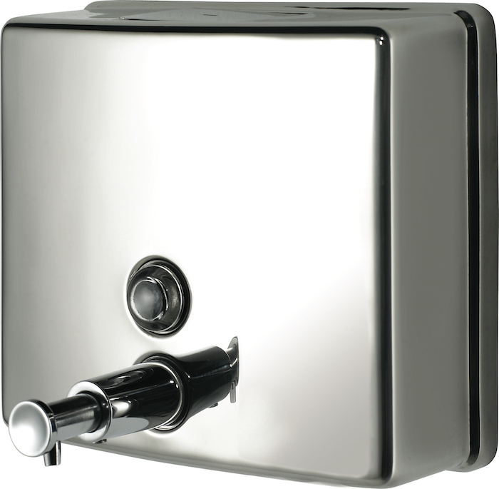 Inox Square Polished Stainless Steel Soap dispenser 1200ml  - NF03004B 