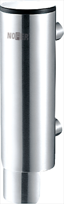 Inox Cylinder Brushed Stainless Steel Soap Dispenser 300ml - NF03024S 