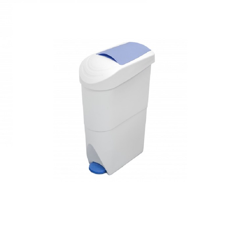 White sanitary bin