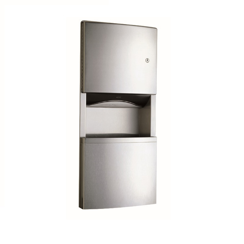 Recessed Paper Towel Dispenser and Waste Bin 9.8L