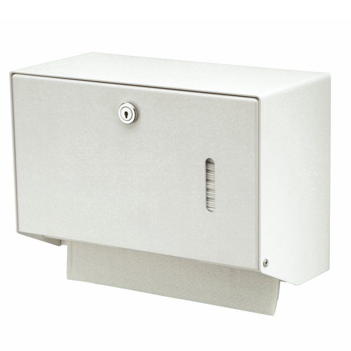 Prestige Mediq White Metal Hand Towel Dispenser Small  - ME8165 