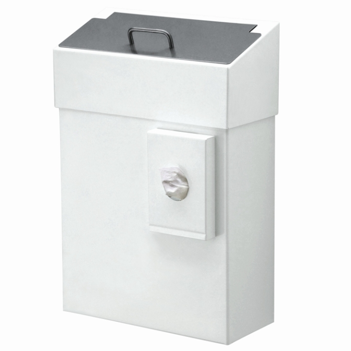 Prestige Mediq White Metal Sanitary Bin 10ltrs - ME8255