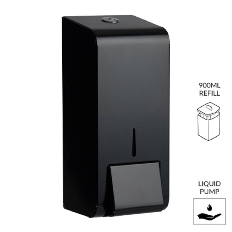 Opal Matt Black Steel 900ML Soap Dispenser