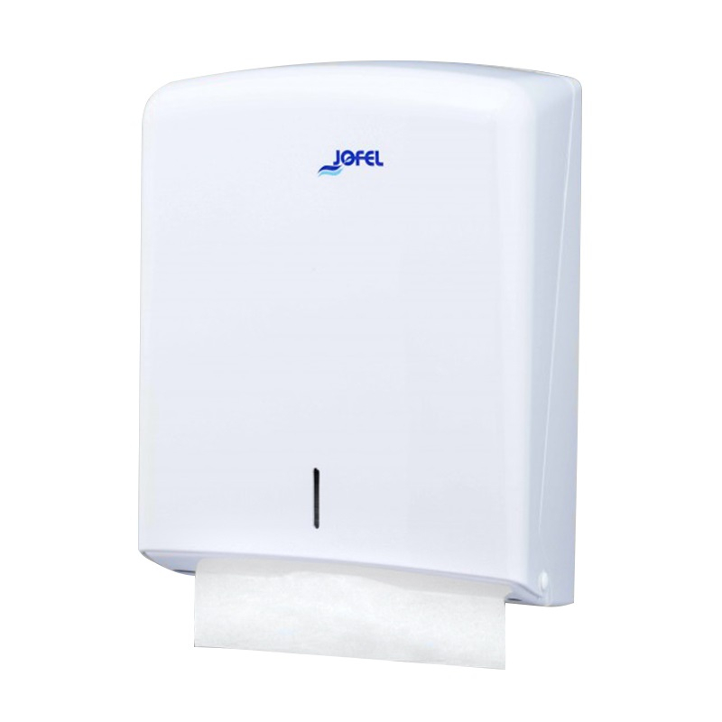 White Plastic Paper Towel Dispenser