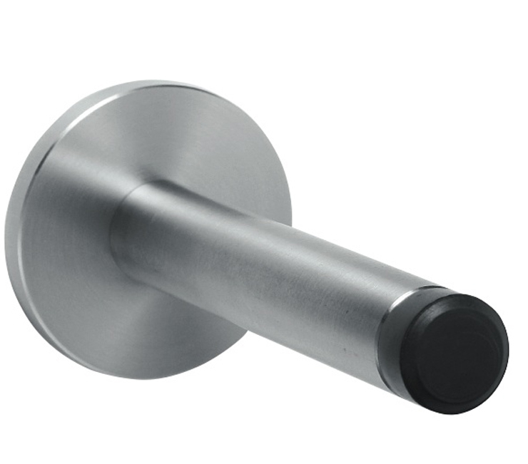 Wall Mounted Long Door Buffer Chrome Nickel Prestige