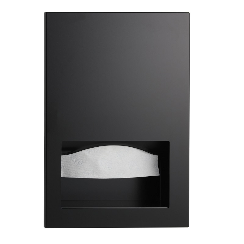 Recessed Matt Black Paper Dispenser