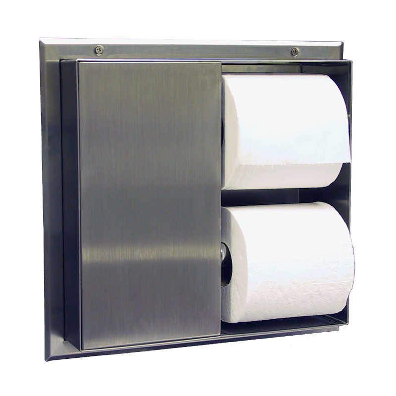 Partition-Mounted Multi-Roll Toilet Tissue Dispenser 