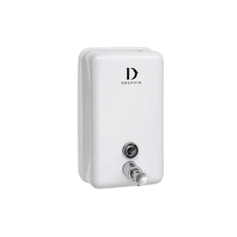 Dolphin Vartical Soap Dispenser White Metal 1200ml 
