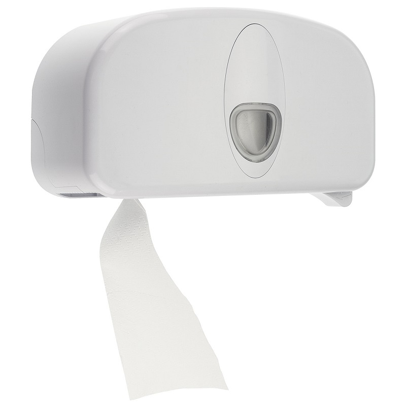 Prestige Coreless Toilet Roll Dispenser White Front
