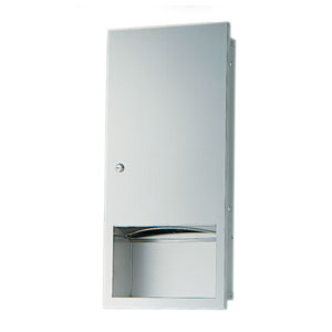 Dolphin Recessed Stainless Steel Paper Towel Dispenser