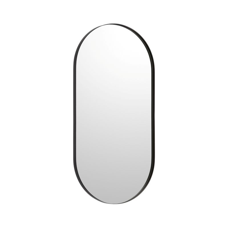 Bobrick Pill Shaped Mirror Matt Black B105.MBLK