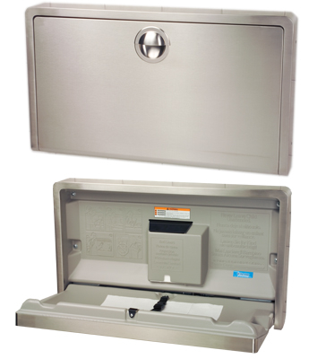 Koala Kare Horizontal Baby Changing Table Stainless Steel