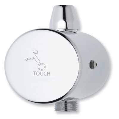 Touch Shower Control Surface Mounted Piezo Dolphin Blue